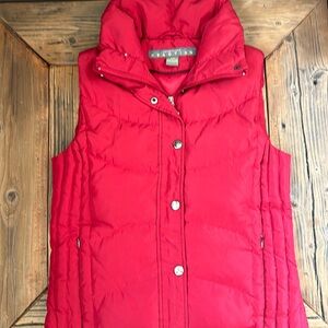 Kenneth Cole reaction red puffer vest